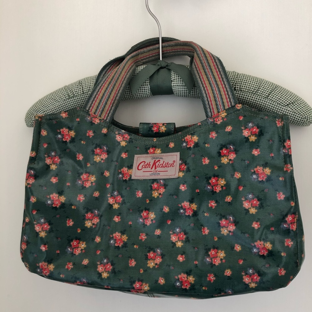 Cath Kidston green floral handbag